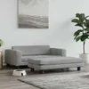 vidaXL Pelech pre psov s nadstavcom svetlosivý 100x50x30 cm Náhľad obrázku produktu 2