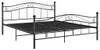 vidaXL Bett Schwarz Metall 180x200 cm Produktbild-Vorschau 1