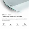 Sklenená Doska na Krojenie - Okrúhla - Transparentná Náhľad obrázku produktu 8