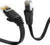 Two black Ethernet cables with clear connectors are shown against a white background. Náhled obrázku produktu