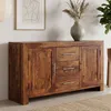 FineBuy Credenza in legno massiccio di Sheesham 120 cm 2 Anteprima dell’immagine prodotto 1
