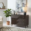 Comodà LIVIA a 3 cassetti, marrone scuro - Credenza con Anteprima dell’immagine prodotto 3