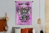 MuchoWow® Wandteppich Wandbehang Fernsehen - Lila - Vintage Produktbild-Vorschau 5