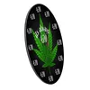 A clock with a cannabis leaf design and the text 'it's always 420'. Produktbild-Vorschau
