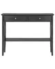 BELIANI Konsolentisch Schwarz 35 x 100 cm 2 Schubladen MDF Produktbild-Vorschau 4