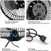Bodenventilator, USB Ventilator, Windmaschine, Solar Produktbild-Vorschau 4