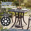 COSTWAY Gartentisch aus Aluminiumguss, wetterfester Produktbild-Vorschau 5