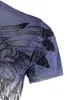 Brandneu Designer T-Shirt CARISMA Indigo Indian-Skull-Print Produktbild-Vorschau 3