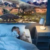 XXL Poster Dinosaurier Steppe - 91x45 cm Laminiertes Produktbild-Vorschau 3