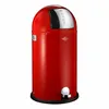 A red Wesco Kickboy pedal bin is shown against a white background. Náhled obrázku produktu