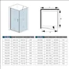 Eckeinstieg 90cm(Tür)x90cm( Seitenwand)xH.195cm Duschkabine Produktbild-Vorschau 7