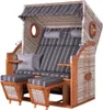 Strandkorb deVries PURE® Wave XL - PE seashell - Dessin 402 Produktbild-Vorschau 1
