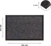 LIEBLINGS Ding zerbino SIENA antracite 40 x 60 cm Anteprima dell’immagine prodotto 2