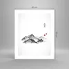 Poster - Poster ohne Rahmen - Zeichnen Asien Berge - 40x50 Produktbild-Vorschau 4