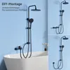 Auralum Regendusche ohne Armatur, Schwarz Duscharmatur mit Produktbild-Vorschau 7