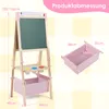 COSTWAY 3 w 1 sztaluga dla dzieci, stolik dla dzieci z Podgląd zdjęcia produktu 2