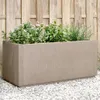 vidaXL Fioriera marrone chiaro 80x36x35 cm PP Anteprima dell’immagine prodotto 2