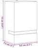 vidaXL: 2 apliques para pared exterior, color , acero Vista previa de la imagen del producto 7