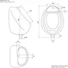 LuxeBath Urinal Weiß Zulauf von hinten Hochwertige Keramik Produktbild-Vorschau 7