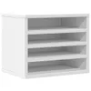 vidaXL Stolní organizér bílý 36x26x29,5 cm Materiál na bázi Náhled obrázku produktu 1