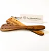 2er Set Pfannenwender aus Olivenholz mit Löchern 35 cm Produktbild-Vorschau 1