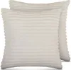 Cuscini decorativi 45x45 cm color crema, confezione da 2, Anteprima dell’immagine prodotto 1