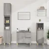 A bathroom vanity set with storage cabinets and a mirror. Produktbild-Vorschau