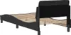 The Living Store Rám postele s čelem černý 90x200 cm Náhled obrázku produktu 7