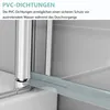 IMPTS Walk-in Dusche Duschwand 100x195 cm mit Pendeltür Produktbild-Vorschau 8