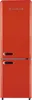A front view of a red refrigerator. Produktbild-Vorschau