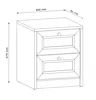 AX LIVING table de nuit blanc Raiane SN - table de nuit Voir les images du produit 2
