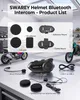 Motorrad Bluetooth Headset,Helm Kommunikationssystem,Motorrad Gegensprechanlage,Motorrad Intercom Produktbild-Vorschau