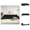 vidaXL Schlafsofa in L-Form Schwarz 271x140x70 cm Samt -  Produktbild-Vorschau 1