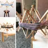 Garnhaspel aus Holz, Hölzerner schirmförmiger Produktbild-Vorschau 4