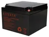 A black Effekta battery is shown against a white background. Produktbild-Vorschau