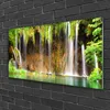 Acrylglasbilder 100x50 Wandbild Druck Wasserfall Natur Produktbild-Vorschau 2