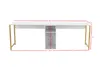 Skye Decor, Twin Study Desk - White, Gold, Biurka, Biały, Podgląd zdjęcia produktu 9