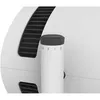 A close-up view of a white appliance with a black and gray control knob and a black vent. Produktbild-Vorschau