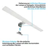 LED Acryl Spiegelleuchte Badleuchte Schminklicht Chrom | Produktbild-Vorschau 4