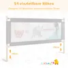 COSTWAY 175cm Tissu Oxford Barrière de lit bébé avec Voir les images du produit 4