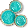 Excelsa Geschirrset 12-Teiliges Maldive Porzellan Blau Produktbild-Vorschau 2