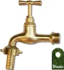 Zahradní vodovodní kohout - mosazný 1/2" x 3/4" Náhled obrázku produktu 8