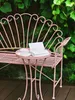 BELIANI Balkontisch Rosa Eisen Rund ⌀ 40 cm Französisch Produktbild-Vorschau 3