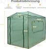 A diagram showing the dimensions of a green greenhouse. Náhled obrázku produktu
