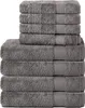 Komfortec 8er Handtuch Set aus 100% Baumwolle, 4 Badetücher Produktbild-Vorschau 1