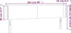 vidaXL LED Kopfteil Rosa 203x16x78/88 cm Samt Produktbild-Vorschau 6