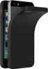 A black silicone phone case is shown partially covering an iPhone. Produktbild-Vorschau