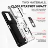 A product image showcasing a phone case with various features highlighted by text overlays. Produktbild-Vorschau