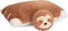 BRUBAKER Kuscheltier-Kissen Faultier - 2 in 1 Stofftier und Produktbild-Vorschau 3