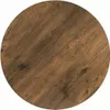 A top-down view of a round wooden table surface. Produktbild-Vorschau